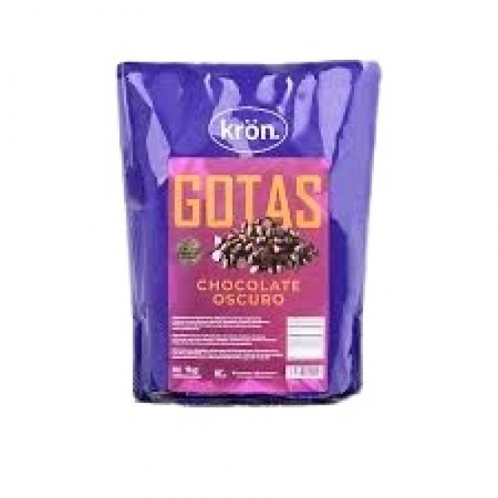 GOTAS DE CHOCOLATE KRON 1KG OSCURO