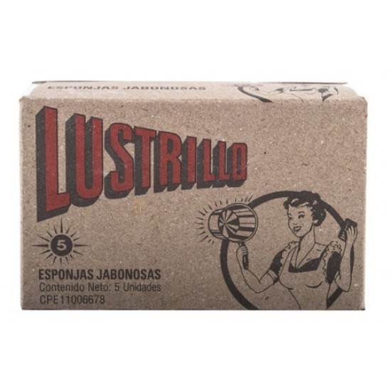 ESPONJA LUSTRILLO 5UND JABONOSA