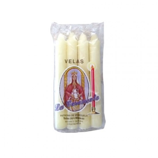 VELAS LA COROMOTO EMPAQUE 50 X 4