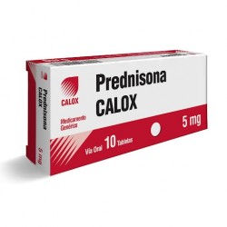 PREDNISONA  5 MG X 10 TABLETAS  CALOX