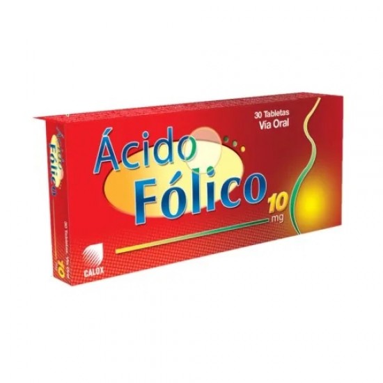 ACIDO FOLICO 10MG X 30TABL CALOX