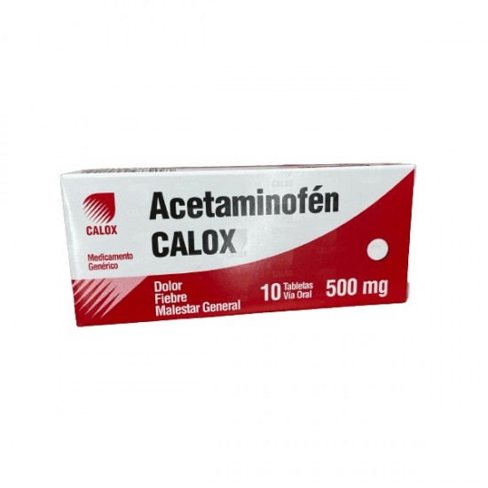 ACETAMINOFEN 500MG X 10TABL CALOX