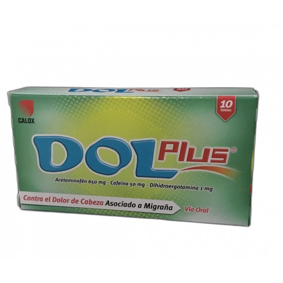 DOL PLUS 650MG/50MG/1MG X10TAB CALOX