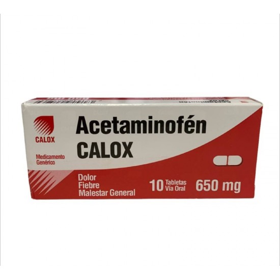 ACETAMINOFEN 650MG X 10TAB CALOX