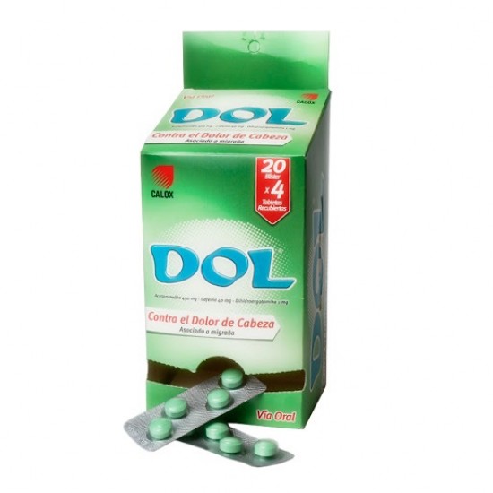 DOL 450MG/40MG/1MG X 4TAB DISPLAY CALOX