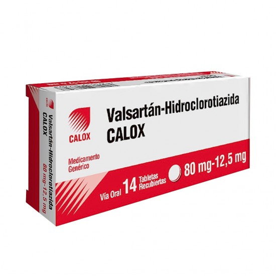VALSARTAN HCT 80MG 125MG X 14TAB CALOX