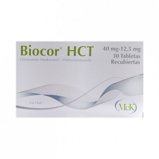BIOCOR HCT MCK 40MG 125MG X 30 TABLETAS