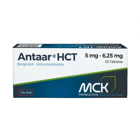ANTAAR HCT 5MG 625MG X 30 TABLETAS