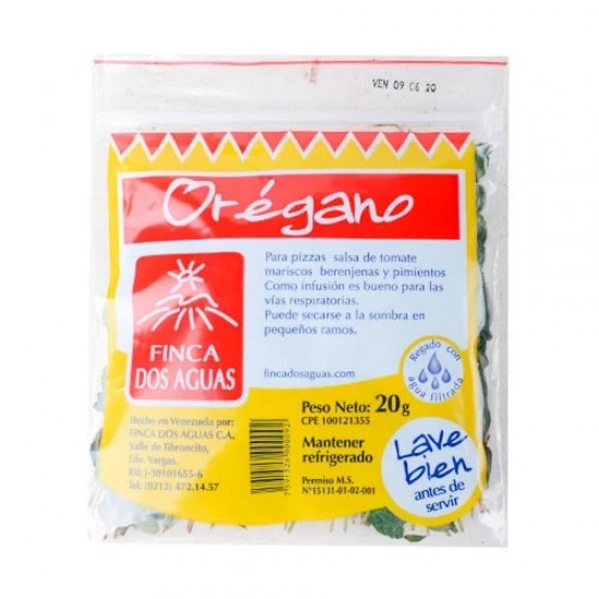 OREGANO FINCA DOS AGUAS 20GR