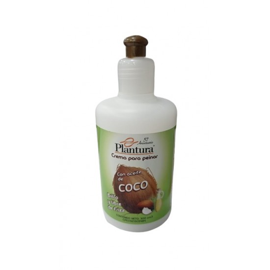 CREMA DE PEINAR PLANTURA 300ML CON ACEITE DE COCO