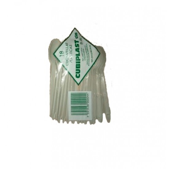 CUCHARAS CUBIPLAST X18 PEQ PLAST