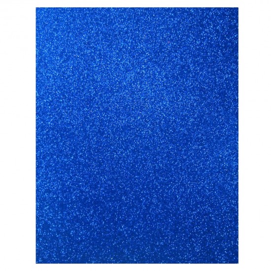 FOAMI MIL COLORES ESCARCHADO AZUL OSCURO CARTA