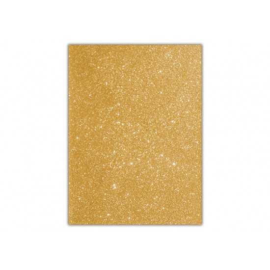 FOAMI MIL COLORES ESCARCHADO DORADO CARTA