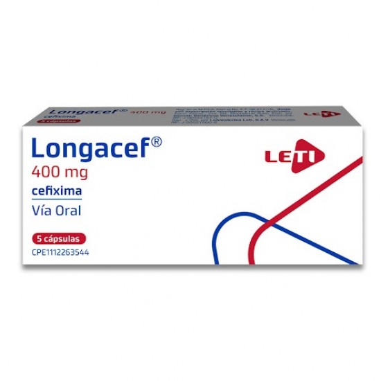 LONGACEF 400MG X 5CAPS CEFIXIMA LETI