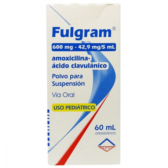 FULGRAM 600MG 429MG/5ML X 60ML AC CLAV AMOX LETI
