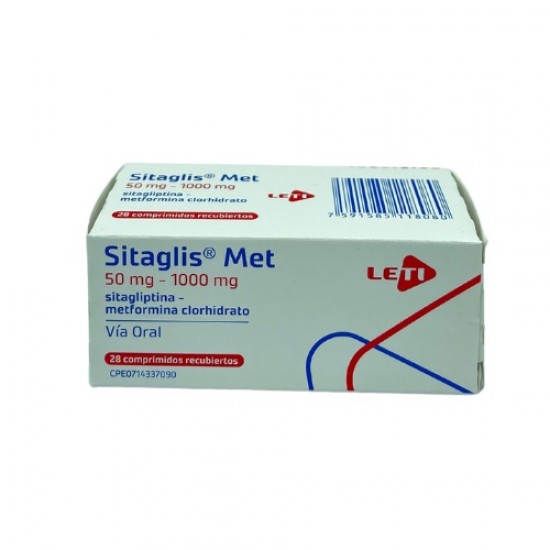 SITAGLIS MET 50MG 1000MG X 28COMP SITAGLIP METF LETI