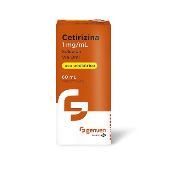 CETIRIZINA PED 1MG/ML X 60ML SOL ORAL GENVEN