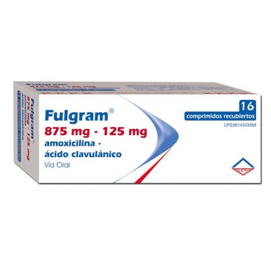 FULGRAM 875MG/125MG X 16COMP LETI