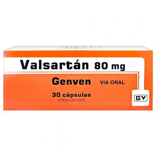 VALSARTAN 80MG X 30 CAPS GENVEN