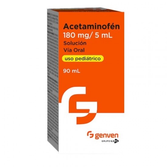 ACETAMINOFEN 180MG/5ML X 120ML PED GENVEN