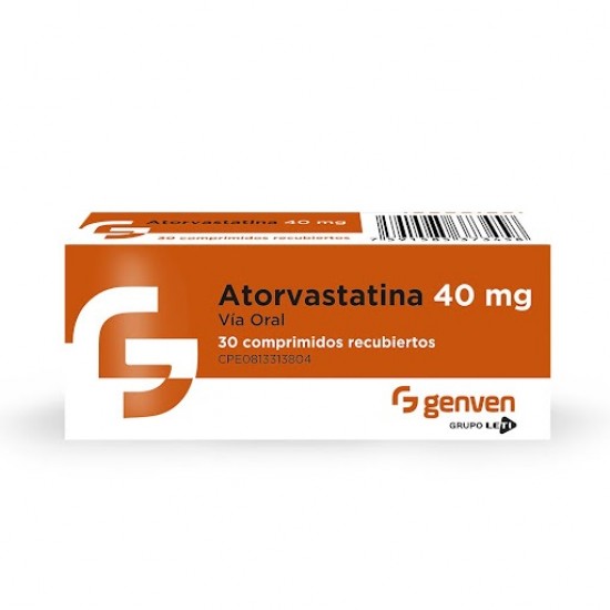 ATORVASTATINA 40MG x 30 COMPRIMIDOS GENVEN