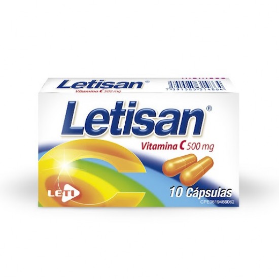 LETISAN 500MG X 10TAB MAST FRUTAS LETI***