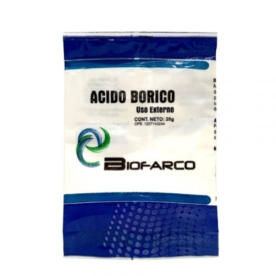 ACIDO BORICO 20GR X 1SOBRE BIOFARCO