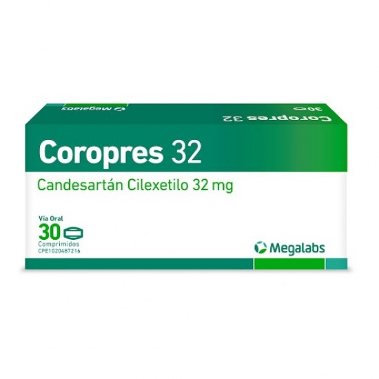 COROPRES 32MG X 30TAB CANDESARTAN MEGALABS