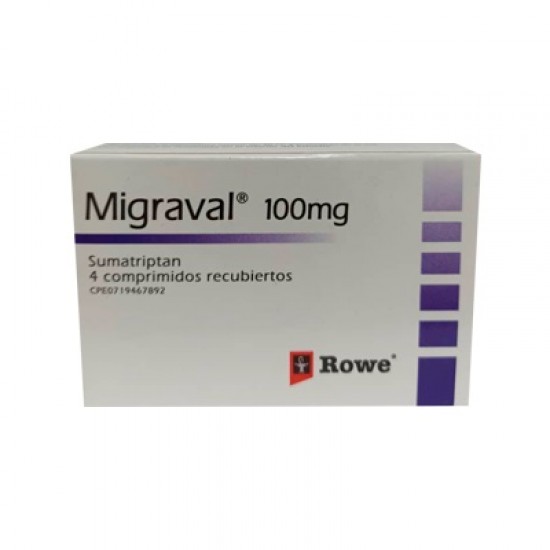 MIGRAVAL ROWE 100MG X 4 COMP