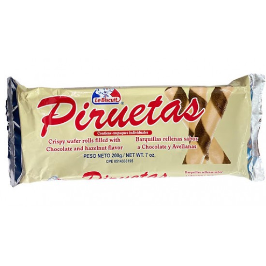 PIRUETAS BARQUILLAS LE BISCUIT 200GR