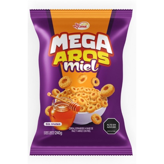 CEREAL MEGA AROS 240GRS MIEL