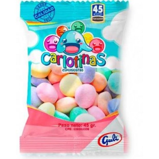 MARSHMALLOWS GULI 45GR CARLOTINAS