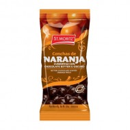 CHOCOLATE ST MORITZ 40G GRAGEADO NARANJA BITTER