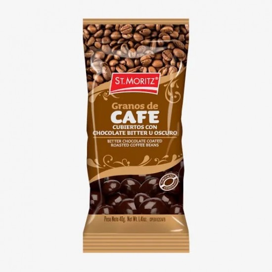 CHOCOLATE ST MORITZ 40G GRAGEADO CAFE