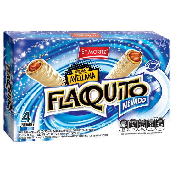 GALLETA FLAQUITO 4X30GR CHOC/BLANCO