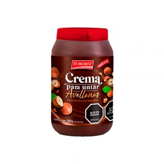 CREMA DE UNTAR ST MORITZ 500GR AVELLANA