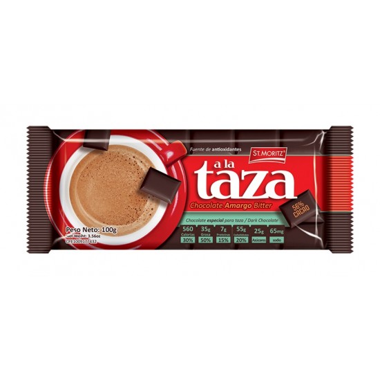 CHOCOLATE A LA TAZA ST MORITZ 100GR***
