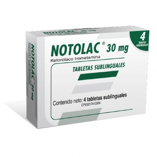NOTOLAC FARMA 30MG X 4TAB.