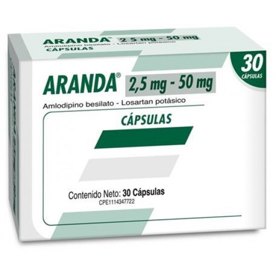 ARANDA 25MG 50MG X 30CAPS FARMA