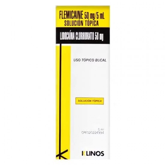 FLEMICAINE 1% X 5ML LIDOCAINA SOL TOP ROWE
