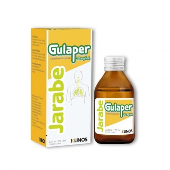 GULAPER KLINOS 250MG 5ML X 120ML ADULTO
