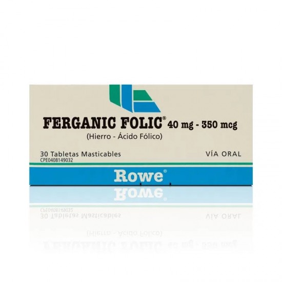 FERGANIC FOLIC ROWE 40MG 350MCG X 30TAB