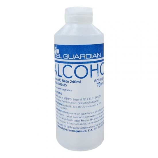 ALCOHOL EL GUARDIAN 240ML ANTISEP