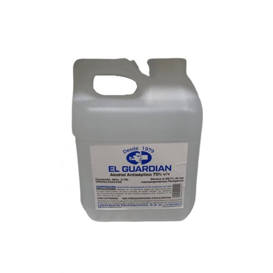 ALCOHOL EL GUARDIAN 3.790LTR 70% ANTISEP