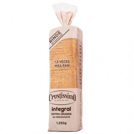 PAN SANDWICH CRUSTISSIMO 1250GR INTEGRAL AF