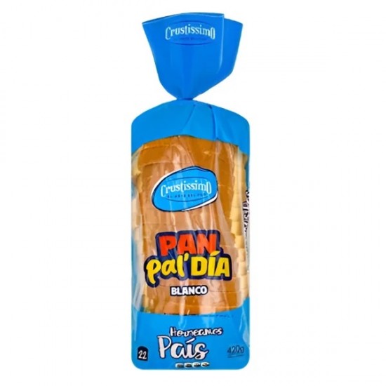 PAN SANDWICH CRUSTISSIMO 420GR BLANCO PAN PAL DIA