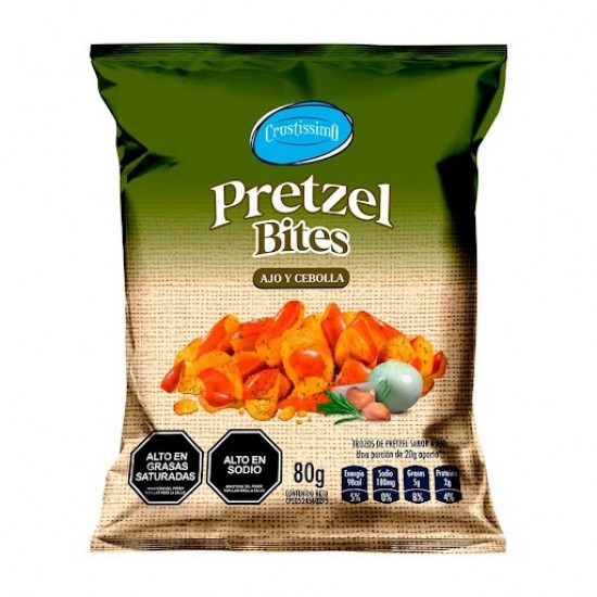 PRETZEL CRUSTISSIMO 80GR AJO Y CEBOLLA