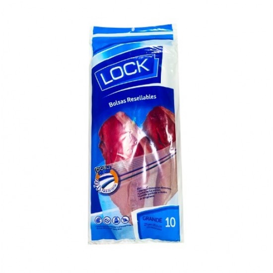 BOLSAS C/CIERRE LOCK X10UND GRANDE