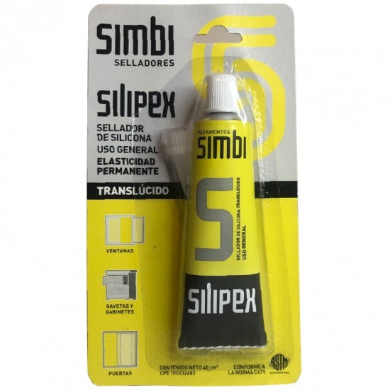 SILICON TRANSLUCIDO SILIPEX 40 CM3