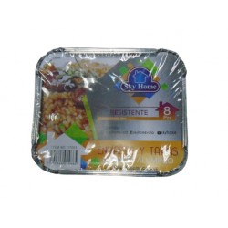 BANDEJA ALUM SKY HOME 4UND 21X14CM TAPA